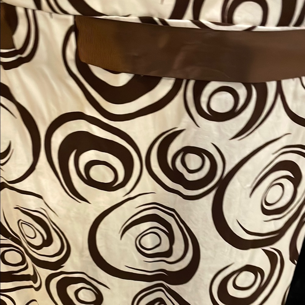 Brown and Cream Swirl Dress - Picture 7 of 13